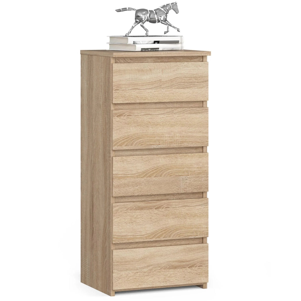 Cassettiera AKORD CL5 Cassettiera Sonoma Quercia 40 cm 5 cassetti 40x35x92 cm