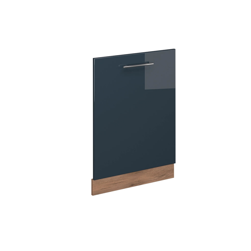 Vicco Pannello frontale della lavastoviglie Blu scuro lucido 60 cm senza piano di lavoro