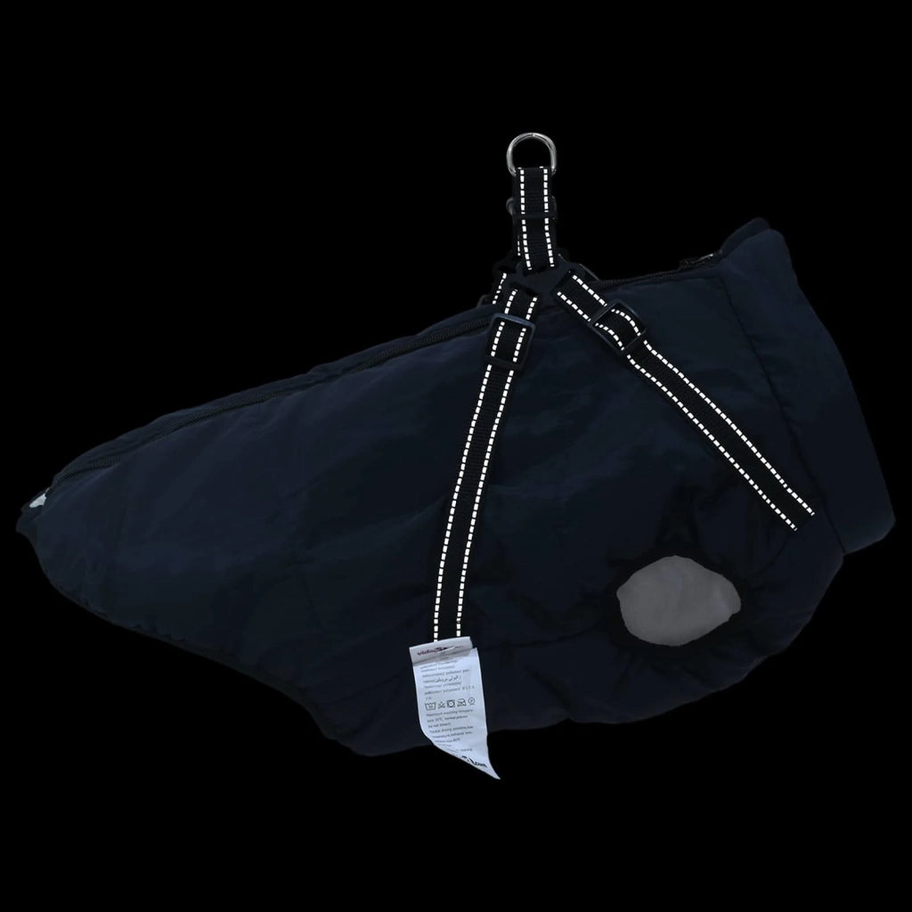 Cappotto per Cani Blu navy L48 Pile e Poliestere CFW4616378