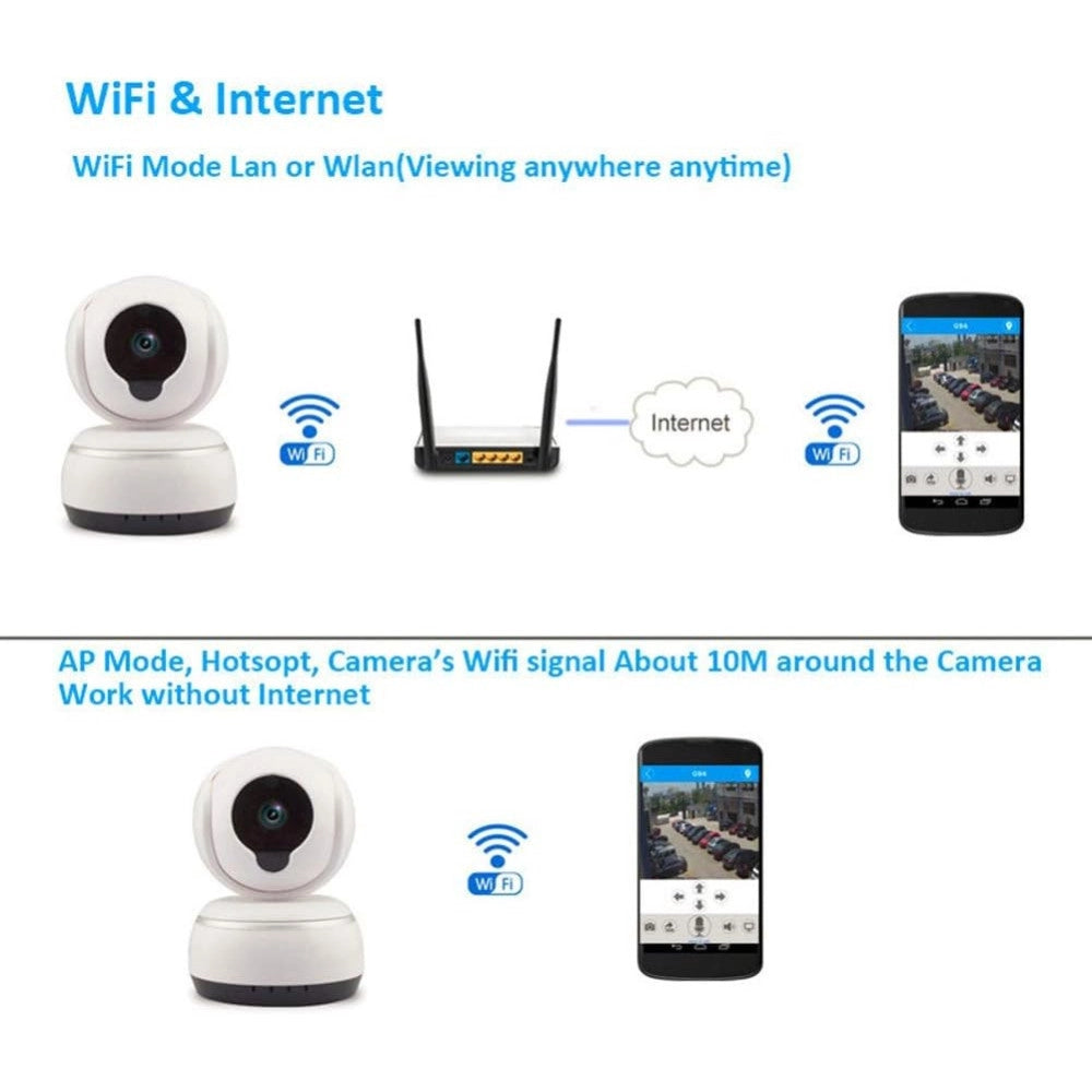 Trade Shop - Wifi Smart Camera Videocamera Ipc-t3710-q3 Wireless Ip Videosorveglianza -