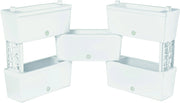 Bama KIT FIORIERA RETTANGOLARE BRICK 5 PZ. Col. Panna cm. 60x23x27 h