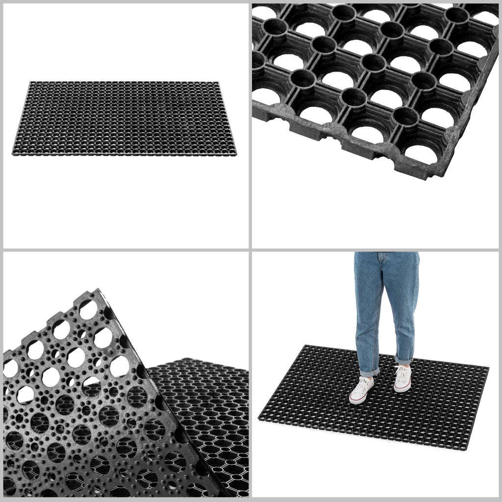 Zerbino d'ingresso KADAX, tappetino universale per scarpe, 120x80 cm, gomma