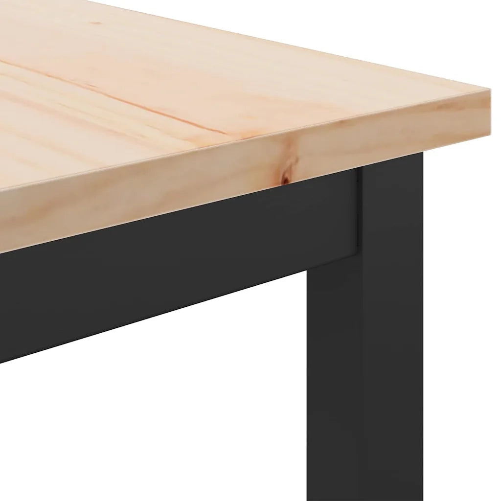 tavolo Naturale 100 x 50 x 91 cm Legno ingegnerizzato e acciaio CFW9971505
