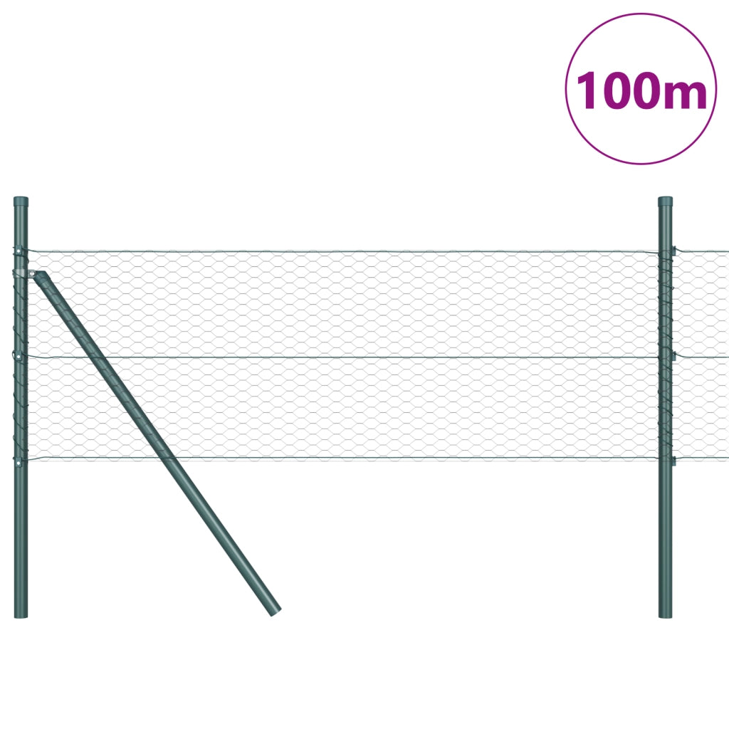 Recinzione Esagonale  Grigio 0.5x100 m Acciaio