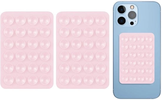 Oggetti per l'auto - Sostituto di supporto per telefoni cellulari - Supporto in silicone - Zavorra extra resistente - Rosso - Adatto per telefoni cellulari - 2 pezzi