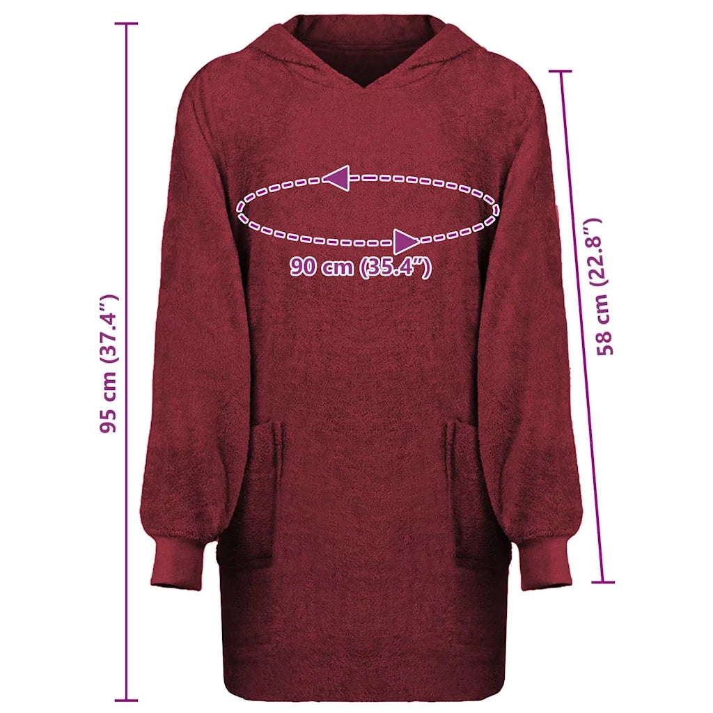 vidaXL Robe KINN Rosso l Cotone