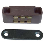 CRICCHETTO MAGNETICO SPORTELLI UC12 VAREC - MM 40 H.MM 16 KG 5 + INCONTRO MARRONE- 12 pezzi