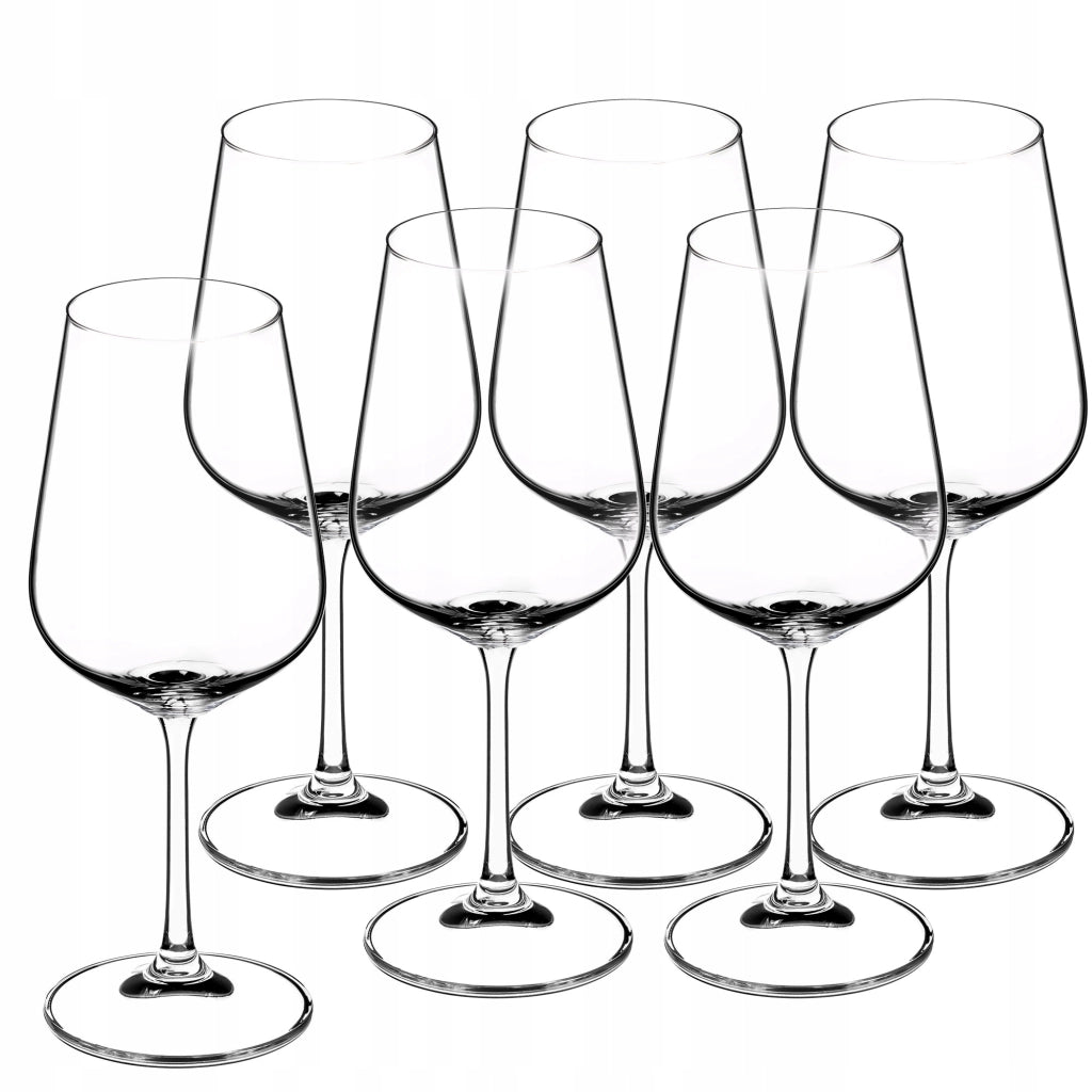 Set di 6 bicchieri da vino rosso e bianco KADAX da 450 ml