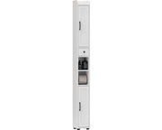 Cassa da bagno - a forma di colonnina - 2 porte - pannelli regolabili - bianco