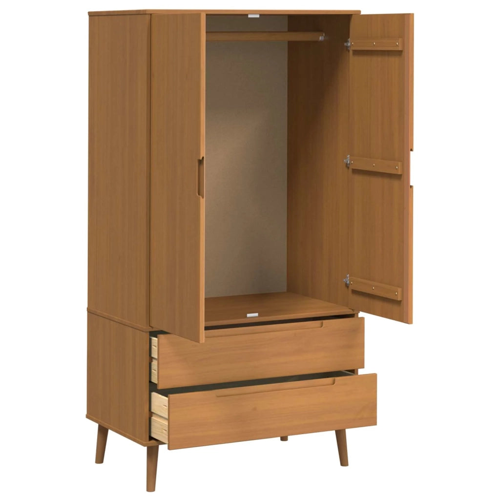 Guardaroba MOLDE Caramello 90 x 55 x 175 cm 42020939