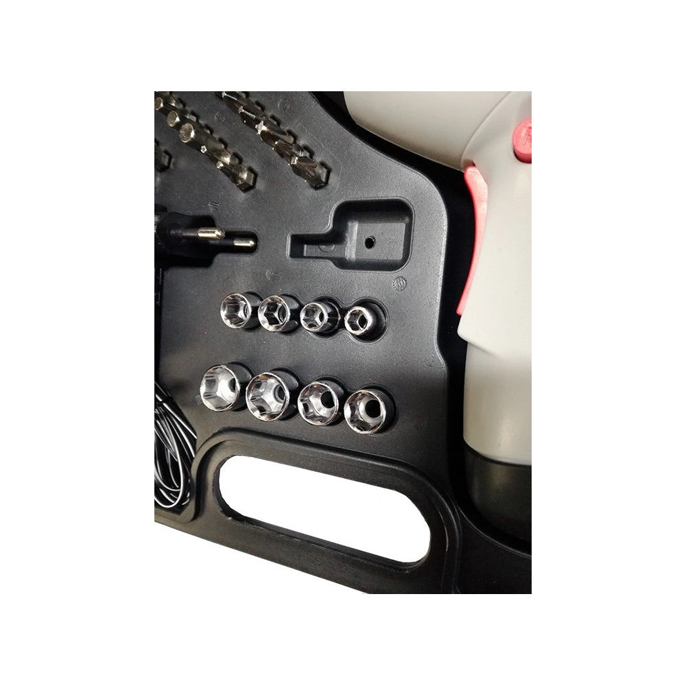 Trade Shop - Avvitatore Kit Cacciavite Professionale Cordless Con 44 Inserti E Punte Jl24801 -