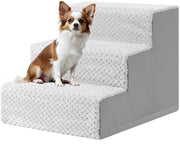 Trappola per cani piccoli, 33 cm alta, trappola per animali domestici con copertura rimovibile e lavabile, trappola per gatti anziani e cani, superficie antiscivolo, trappola per cani per letto a soppalco, grigio.