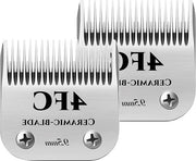 Tondeuse per cani con lame ceramiche dimensione 4FC - lunghezza taglio 3/8" (95 mm) - lame di ricambio - 2 pezzi