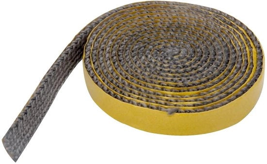 Afdichtingstape per oven periscopio - Resistente al calore fino a 550 °C - 2 metri x 15 mm x 3 mm - Afdichtaggio autoadesivo per tubo di riscaldamento, porta camino e camino estensibile