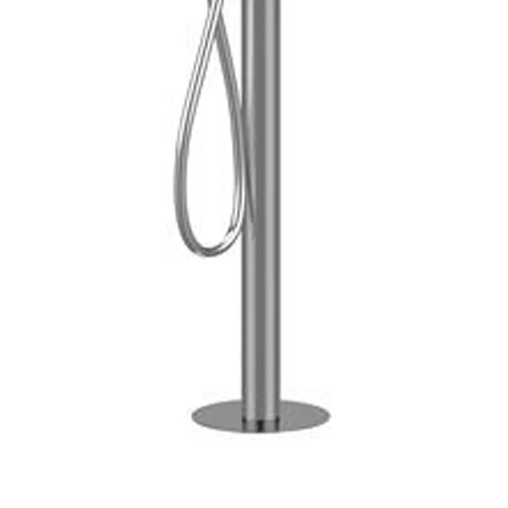 Miscelatore bordo vasca da pavimento acciaio inox - Serie X Style Inox
