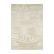 Tappeto da interno motivo grafico archi, crema, crema