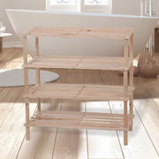 MAURY'S SCAFFALE  WOODY 4 PIANI 80X26XH67 IN LEGNO NATURALE