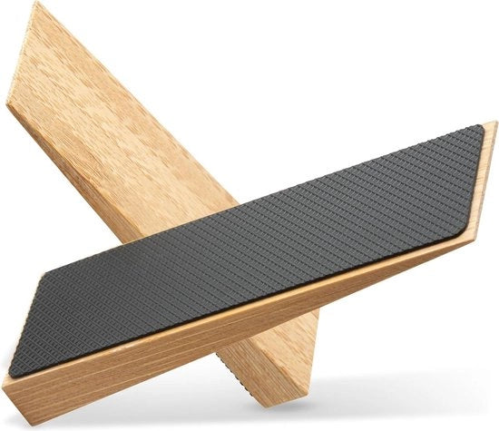 Stopper Antislip 2 pezzi per Porta in Legno con Gomma - Adatto per tutti i Pavimenti e le Porte - Design Duraturo - Ferme per una Presa Sicura e Stabile - Bamboo