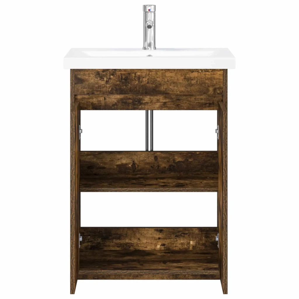 Set di mobili per il bagno Rovere Fumo 81 x 40 x 84,5 cm 3404286