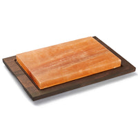 Piastra di Sale Rettangolare con Base Wengé Bisetti