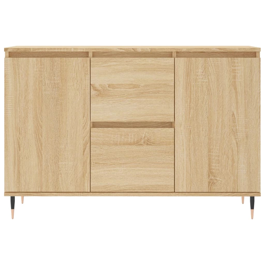 Buffet credenza cassettiera armadio mobile contenitore organizer cucina soggiorno rovere Sonoma 104 x 35 x 70 cm legno ingegnerizzato marrone 02_0031486