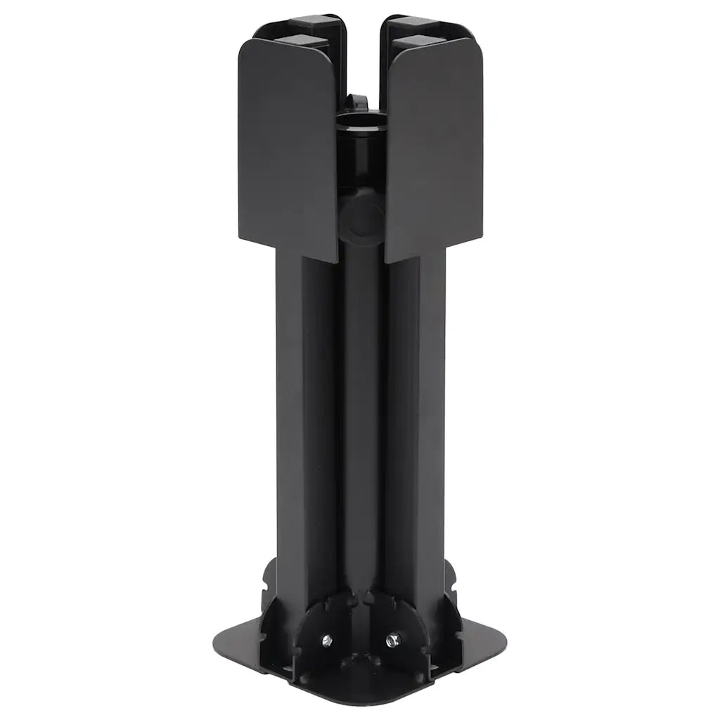 Base Pieghevole Ombrellone-Base per ombrellone Palo ?38/48 mm Nero Lucido Acciaio