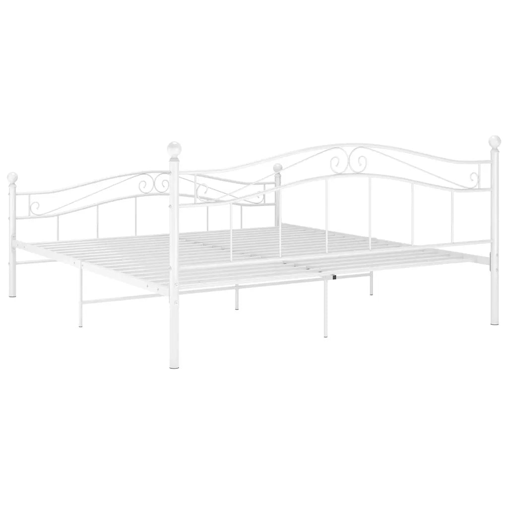 Giroletto-Struttura Letto Bianco in Metallo 160x200 cm 535089