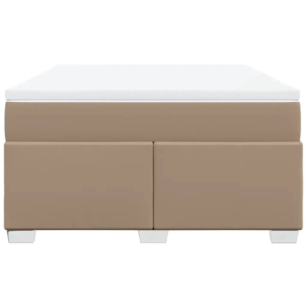 Giroletto a Molle con Materasso Cappuccino 140x190cm Similpelle 3285212