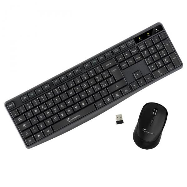 KIT TASTIERA + MOUSE WIRELESS TM-KM001 NERA