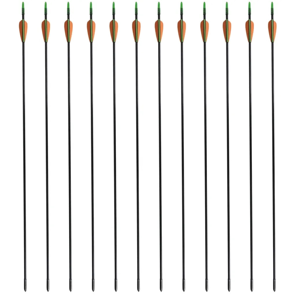 Frecce Standard per Archi Ricurvi 12 pz 76,2/0,6 cm Fibra Vetro cod mxl 74346