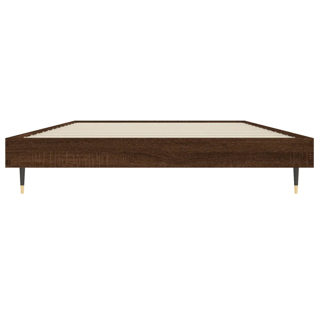Giroletto senza Materasso Rovere Marrone 100x200 cm Truciolato 832164