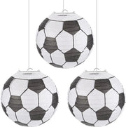 Lanterne a forma di pallone in carta, 30 cm di diametro, appese, decorazione per feste e casa, nero/bianco, 3 pezzi
