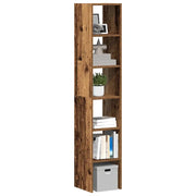 Librerie 2 pz Impilabili Legno Antico 30x30x80 cm in Truciolato 858818