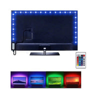 STRISCIA LED ADESIVA LUCE RGB RETROILLUMINAZIONE TV USB 3 MT FLESSIBILE TE-B0310
