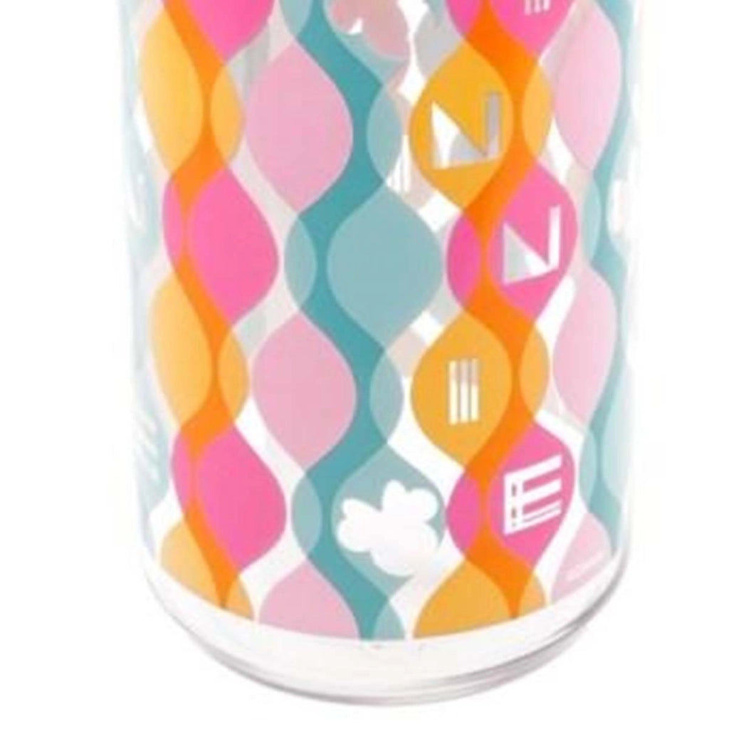 Bottiglia 620ml in Tritan con Motivo Minnie e Cannuccia Pieghevole Rosa Minnie Mouse