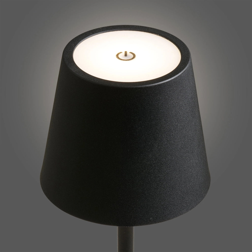 Lampada da Tavolo Bradford, Nero, Metallo, 10x10x37 cm