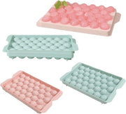 Scatole per Cubetti di Ghiaccio - 4 Pacchi con Coperchio - Modelli di Plastica Riciclabili per Cocktail di Whisky