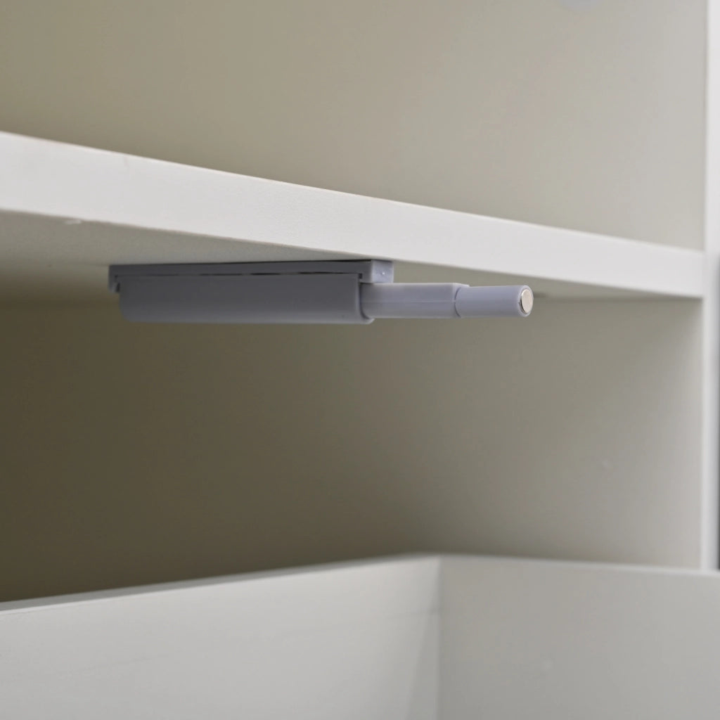 Mobile TV ULEVR 180x38,5x45 cm con LED Bluetooth, 2 ante, 2 cassetti e 4 vani aperti, bianco e nero
