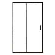 Porta Parete Doccia 102 cm 1 anta Scorrevoli con Profili Neri in Cristallo trasparente 6mm H195 Bonussi Sole