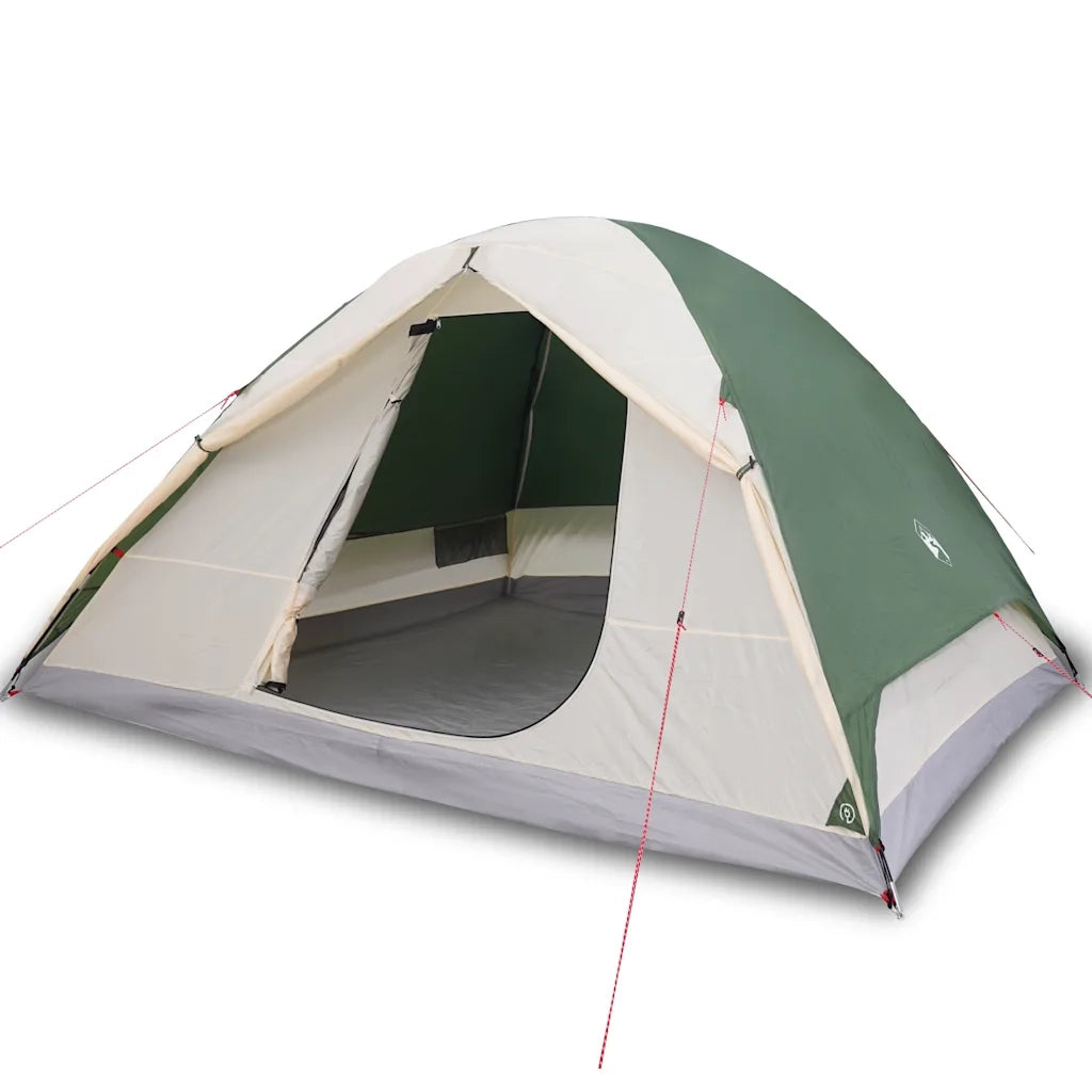 Tenda da Campeggio a Cupola per 6 Persone-Tenda per Escursionismo Verde Impermeabile 872825