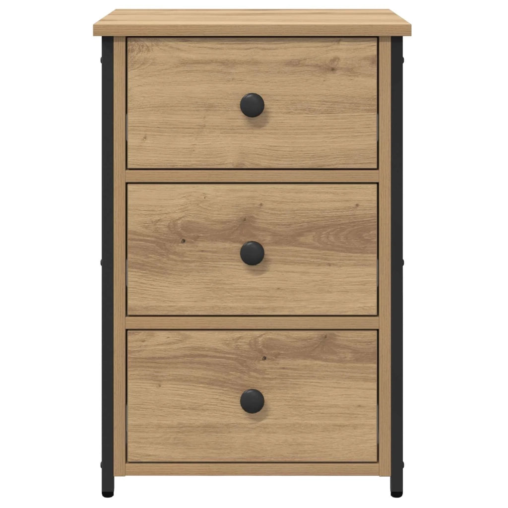 Armadio da Notte con cassetto 2 pcs Marrone 40 x 36 x 60 cm 871260