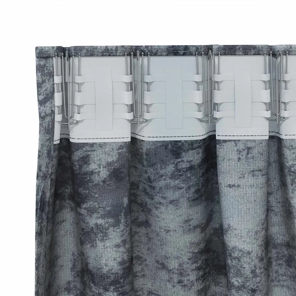 Tende in Velluto 2 pcs Grigio Argento 175 x 140 cm Velluto 4107684
