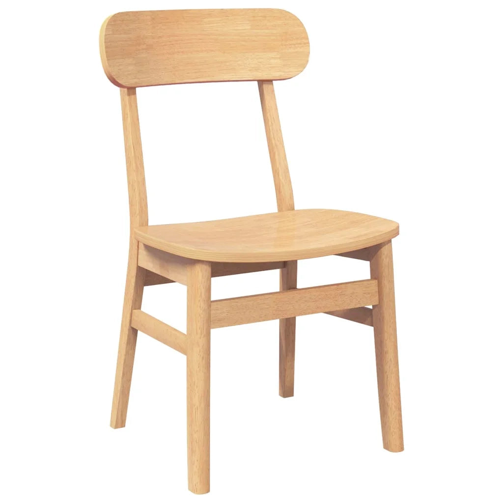 Sedie da Pranzo 2 pz in Legno Massello di Hevea 4102438