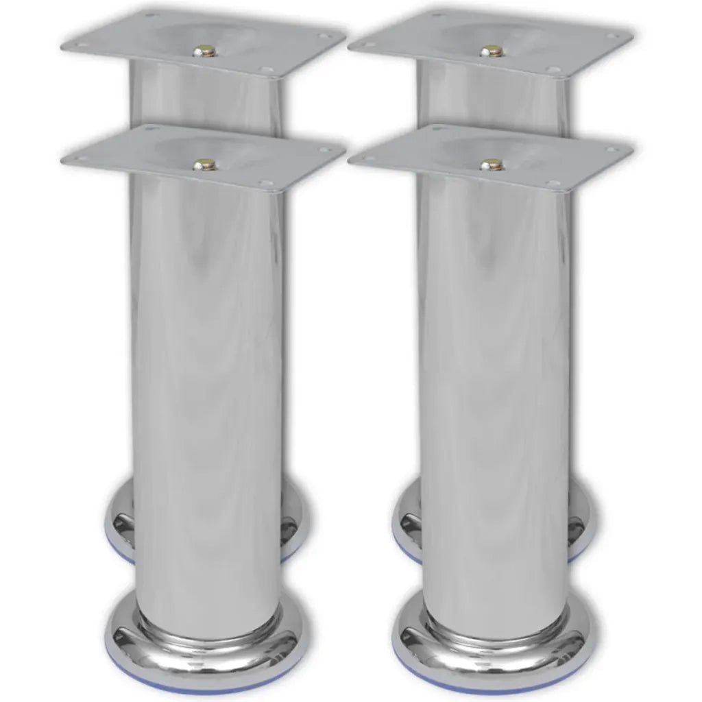 Piedini Rotondi per Divani 8 pz Cromati 180 mm CFW3717777