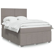 Giroletto a Molle con Materasso Tortora 140x190 cm in Tessuto 3293960