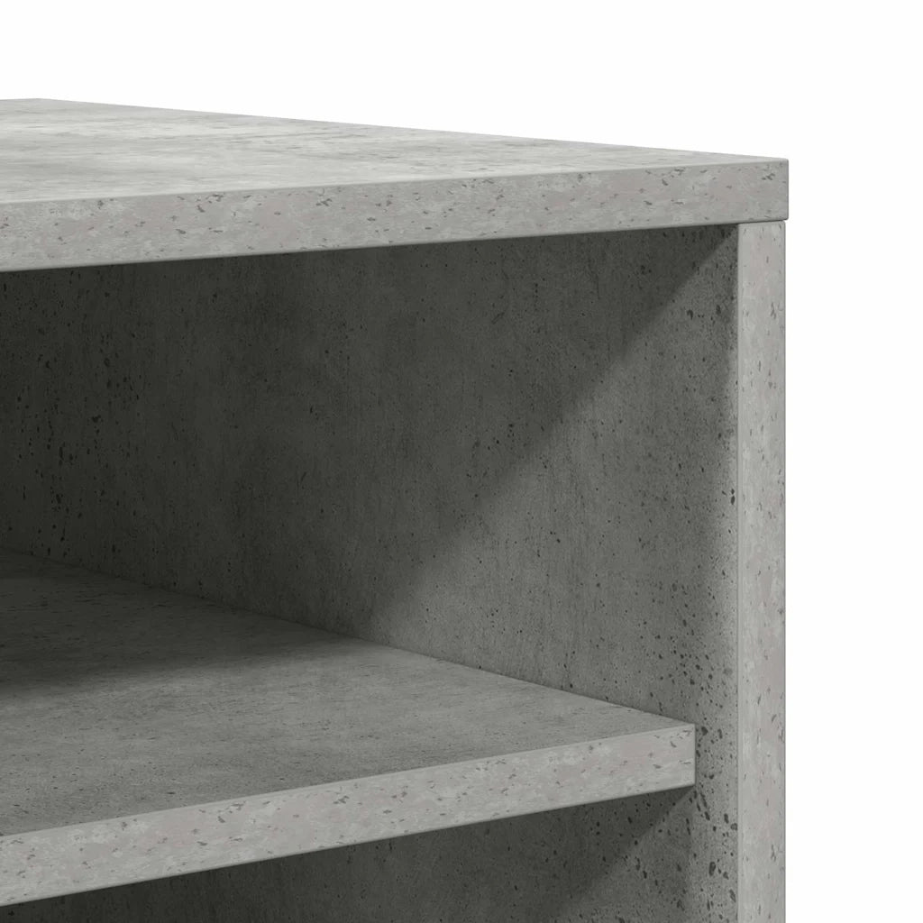 Scarpiera-Scaffale per scarpe Grigio Cemento 60x35x92 cm in Truciolato 607914