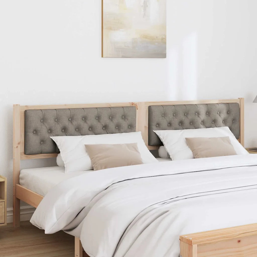Testiera Altro Marrone e taupe 200 cm Legno di pino massello 878992