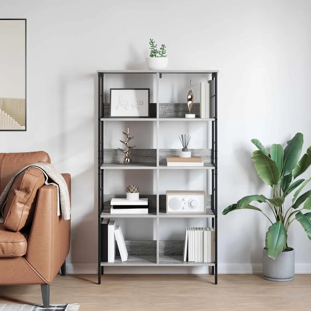 Libreria Grigio Sonoma 82 x 32 x 144,5 cm Legno multistrato 883985
