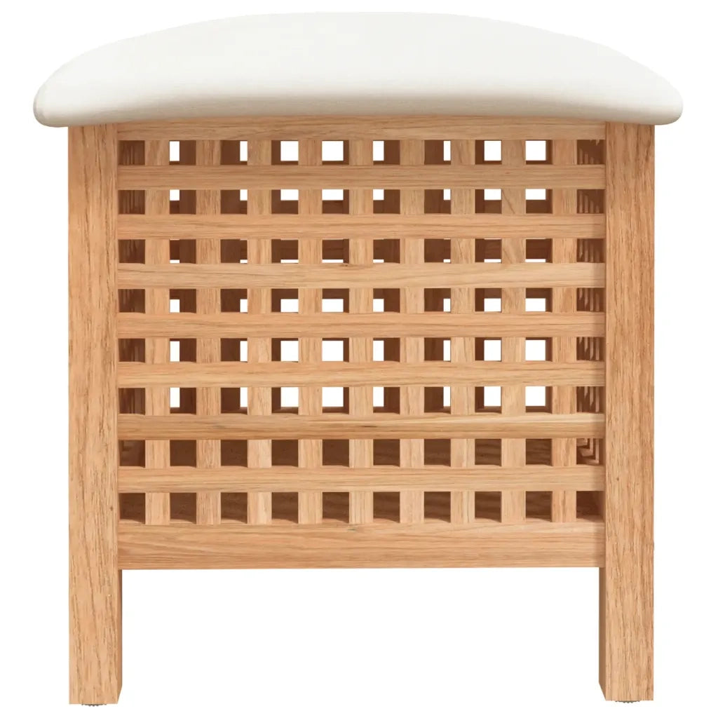 Sgabello da Bagno 48x47,5x52 cm in Legno Massello di Noce 350350