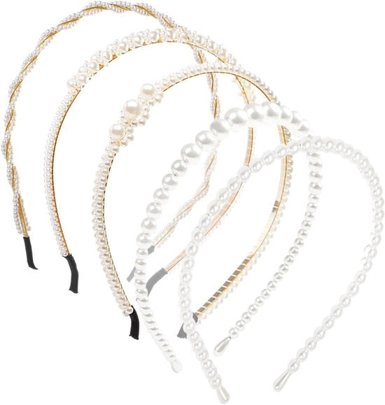 Set di 5 Cinture per Capelli per Matrimonio - Accessori di Capelli Retro Eleganti - Adatti per Feste e Uso quotidiano